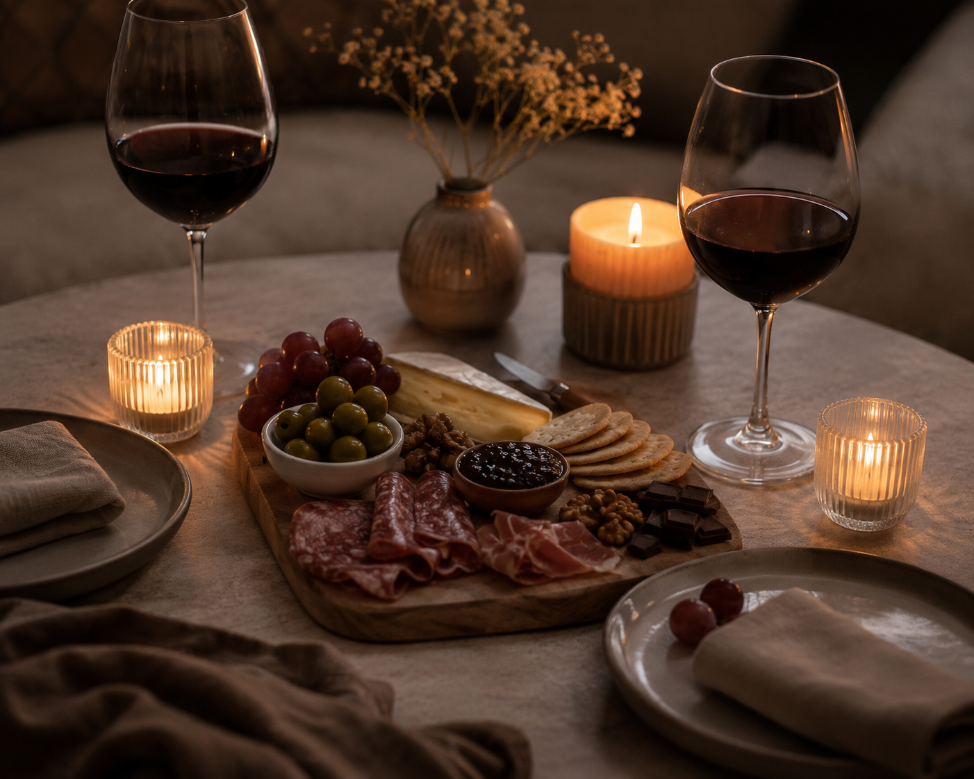 Warm, soft imagery for a guide on choosing romantic lingerie for date nights