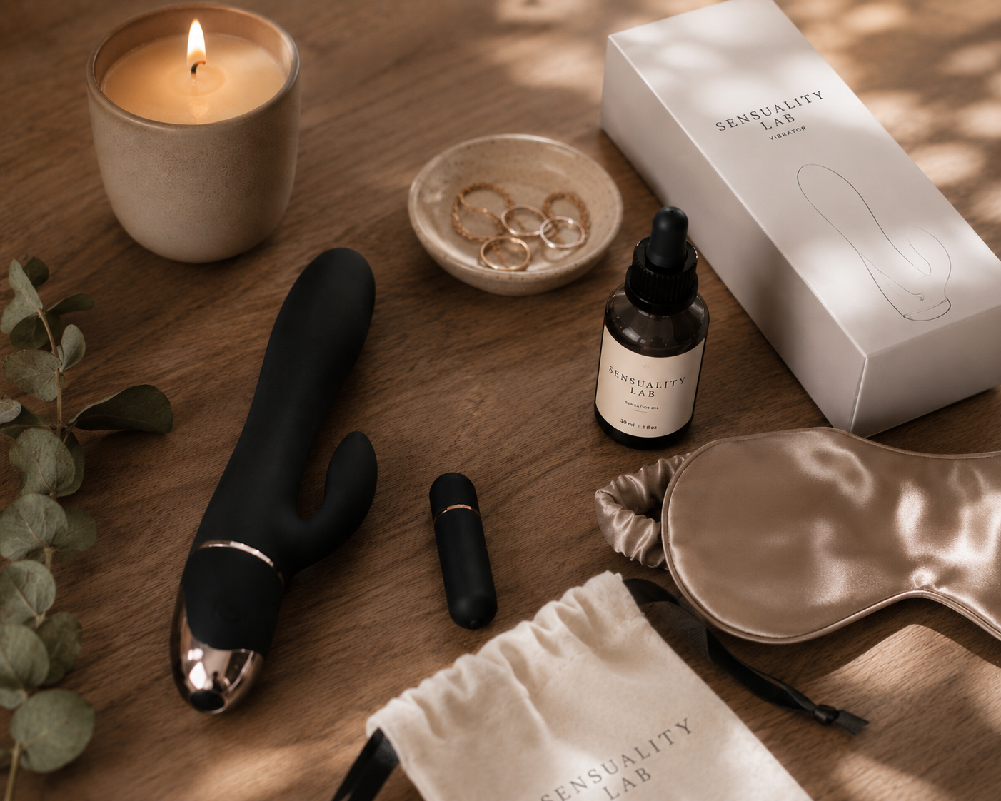 Calm, approachable imagery for a review page of personal wellness products for women